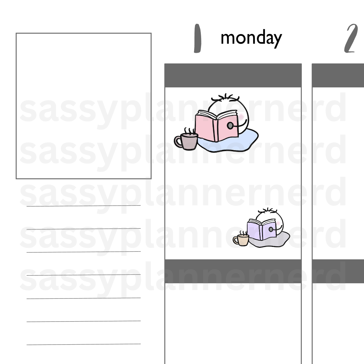 Cozy reading | Bubba Stickers