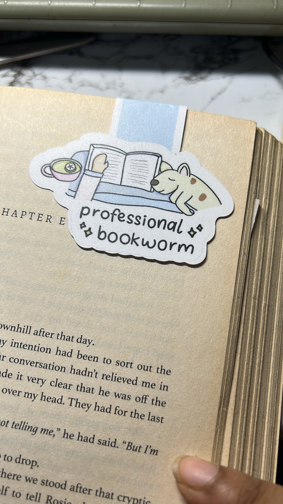 Professional Bookworm | magnetic bookmark