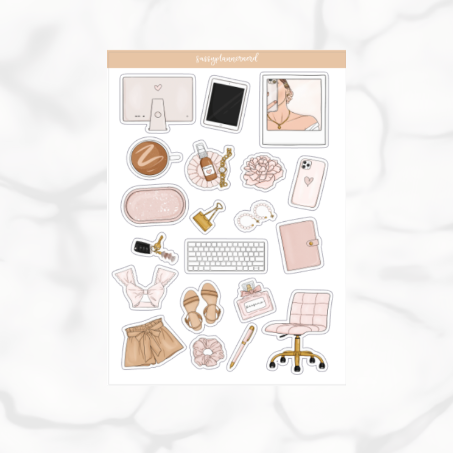 Blush Office | deco stickers