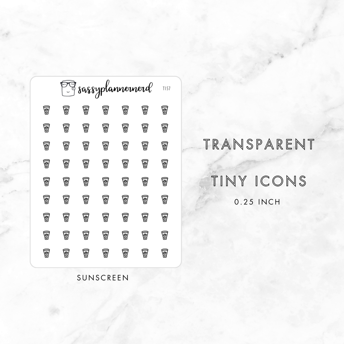 Sunscreen - tiny icons