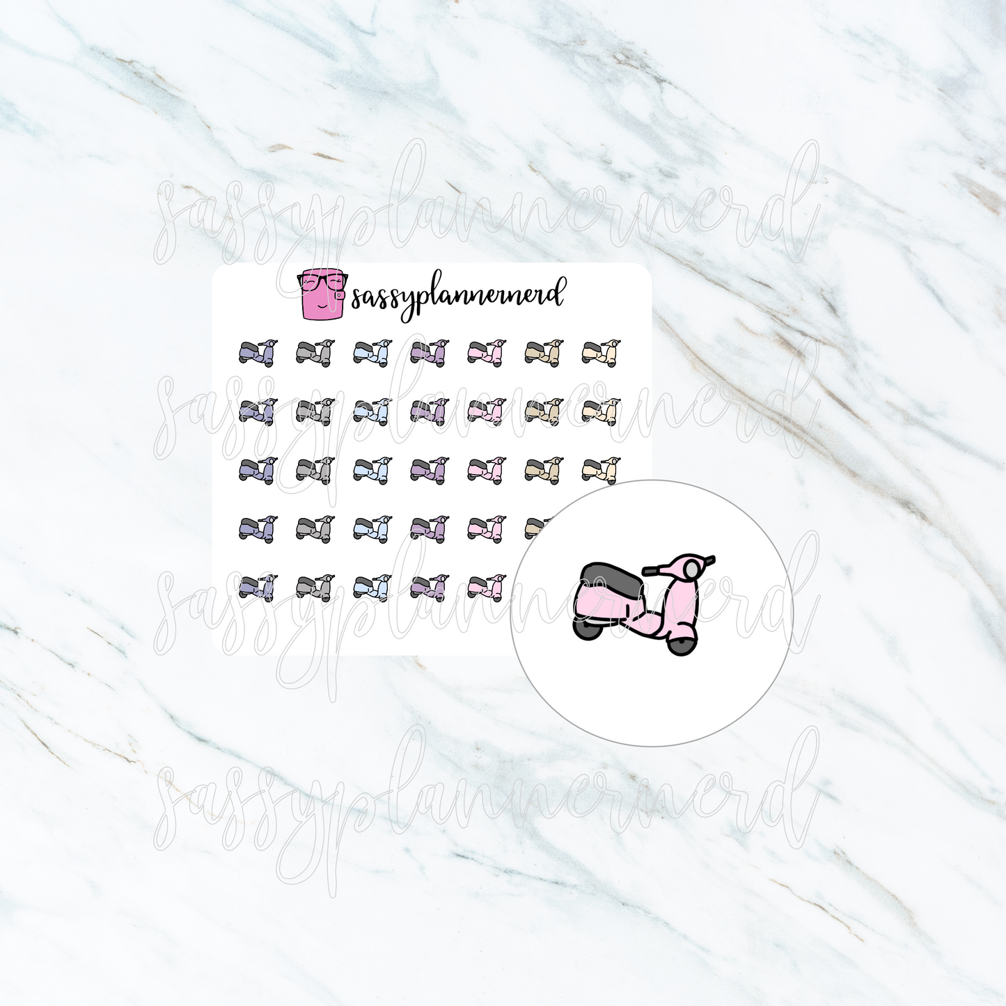 Scooter (tiny) | doodle stickers