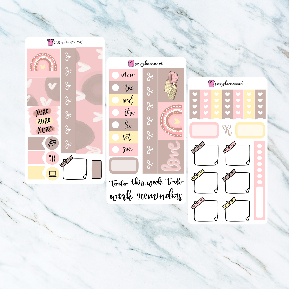 Xoxo | Hobonichi Weeks Sticker kit