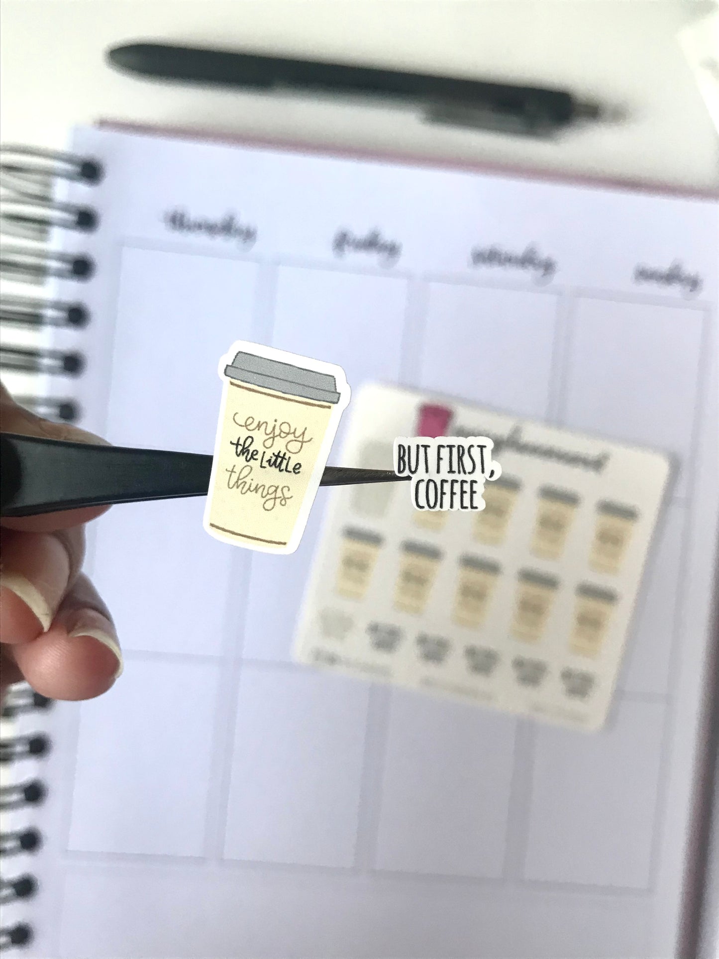 ‘Little things’ coffee cup | Doodle Stickers