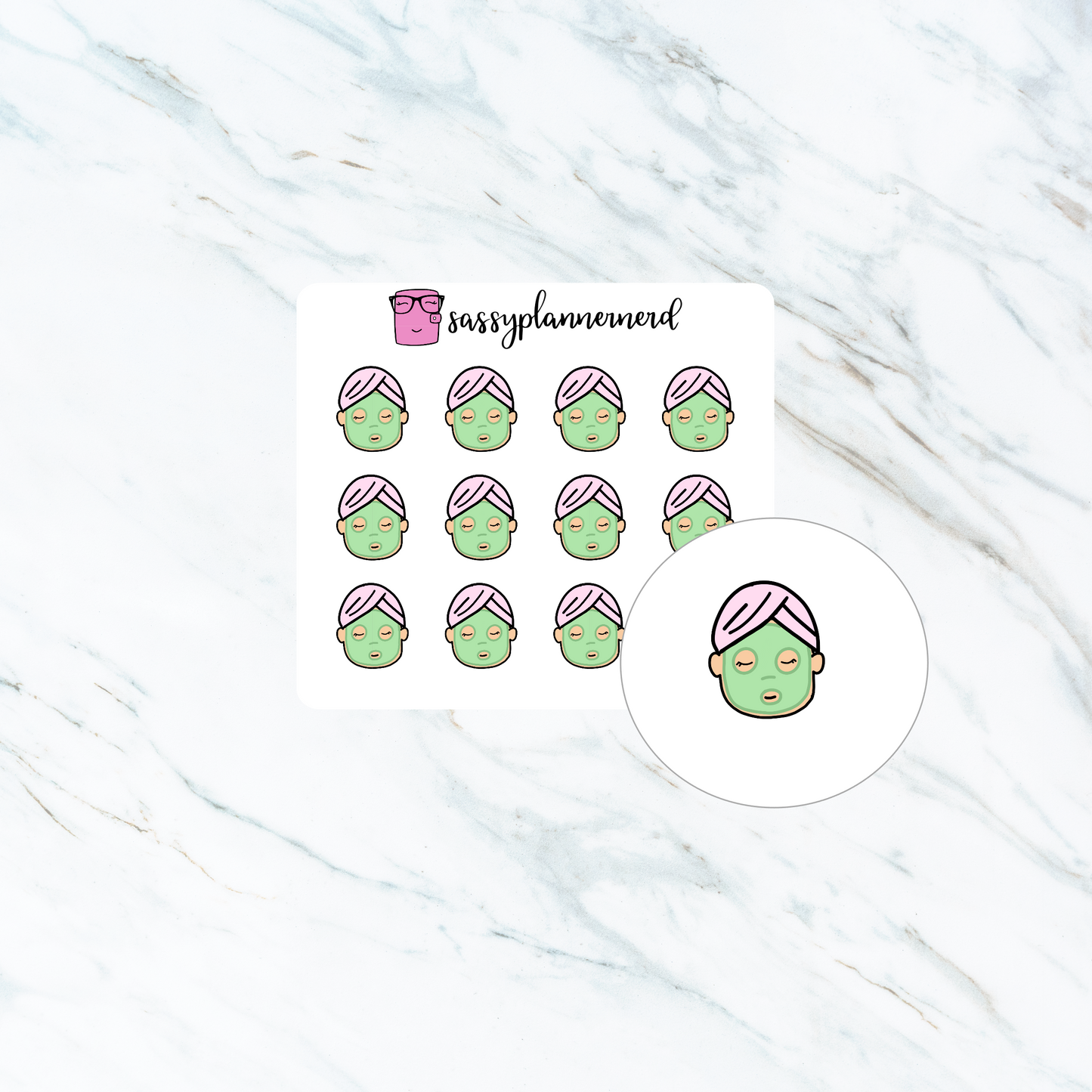 Facemask Chloe | Doodle Stickers