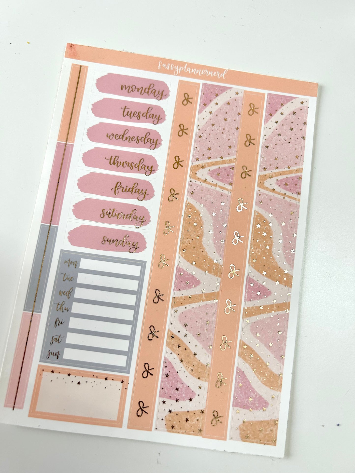 OOPS Dreamer Foiled Weekly sticker KIT