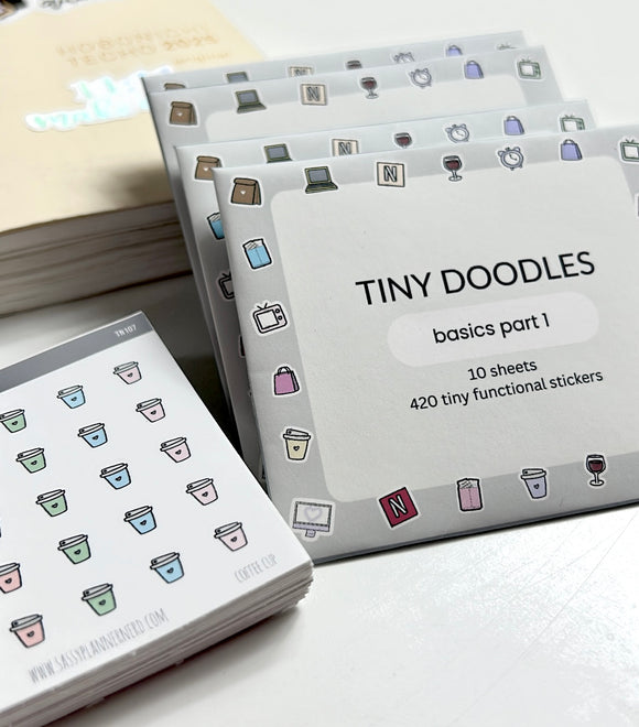 Tiny doodle stickers