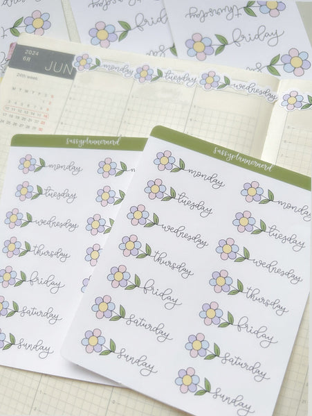Flower datecovers - mini