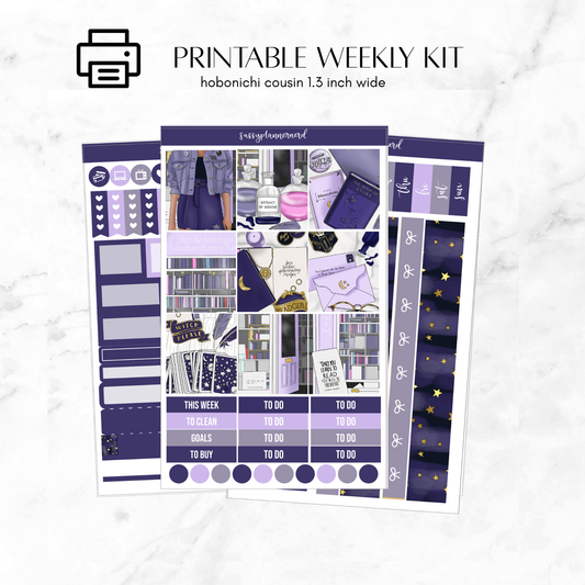 Printable Hobonichi Cousin Weekly kit - seeker of magic