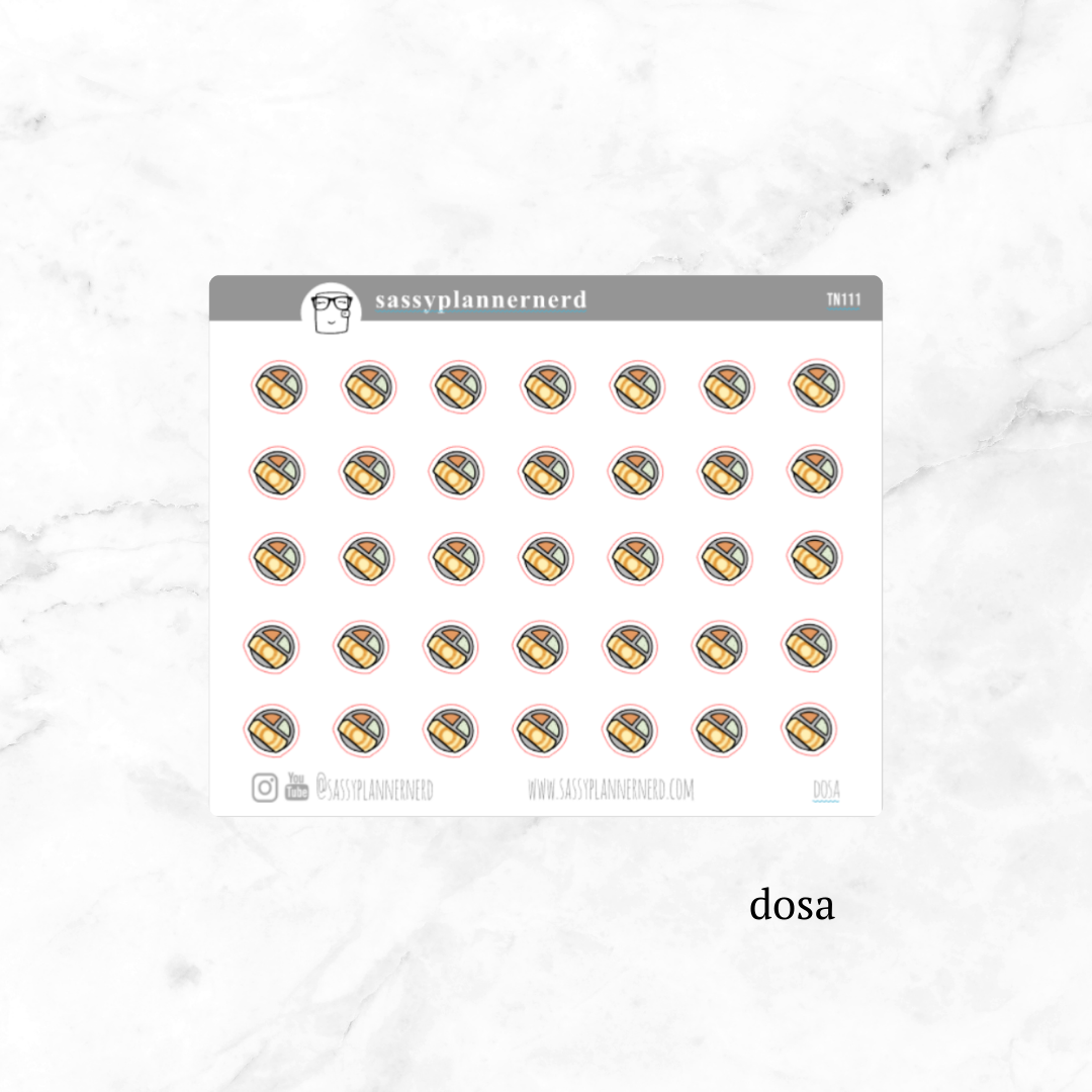 dosa | tiny doodle stickers