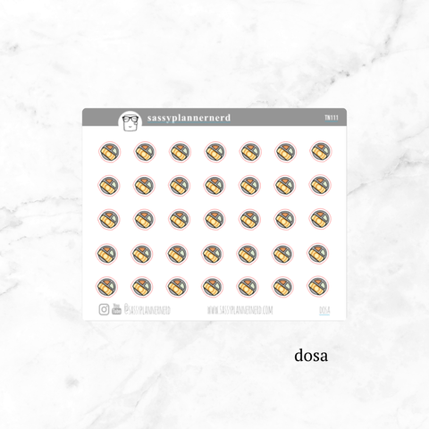 dosa | tiny doodle stickers