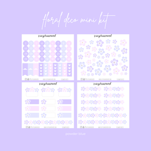 powder blue | flowers mini kit