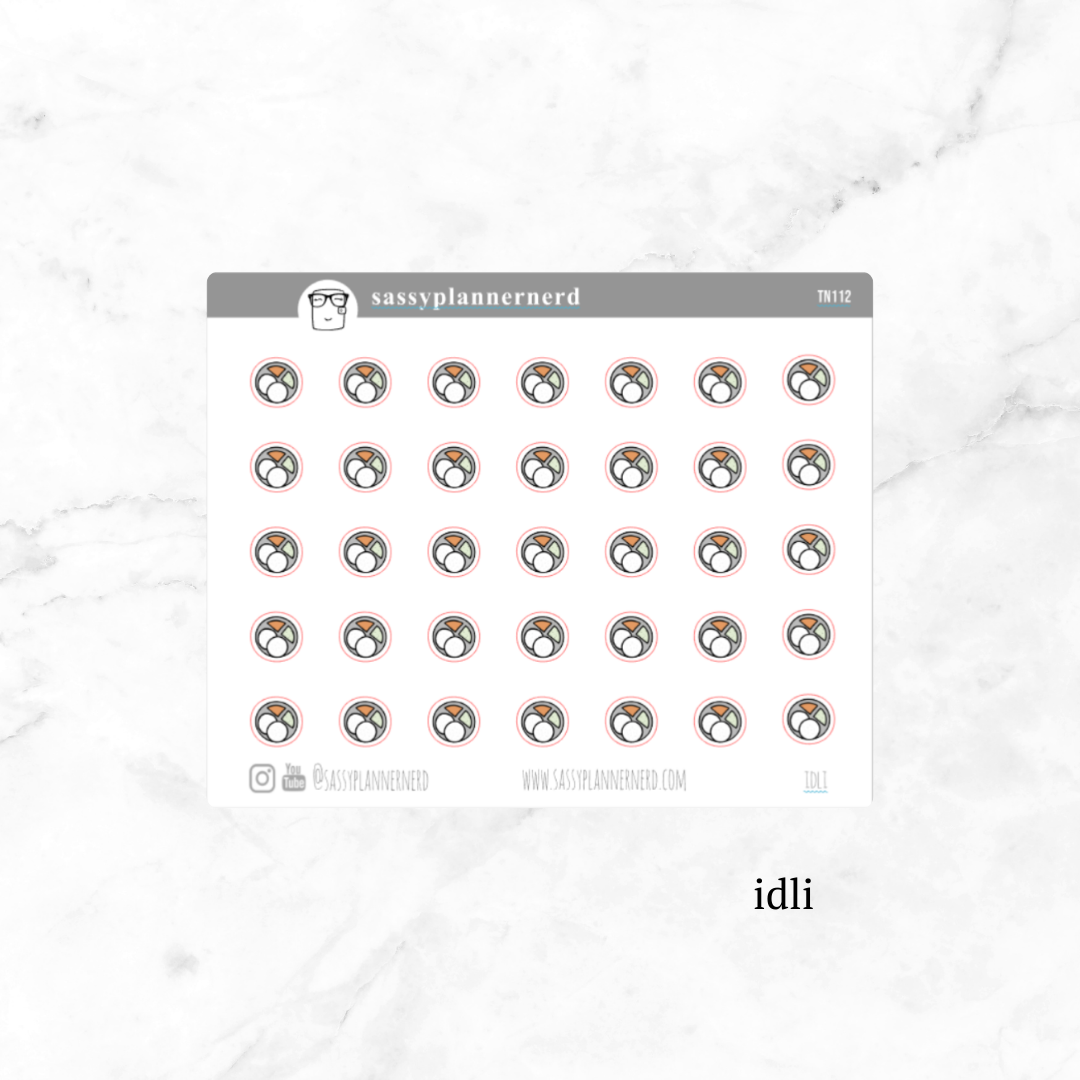 idli | tiny doodle stickers