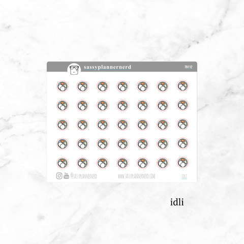 idli | tiny doodle stickers