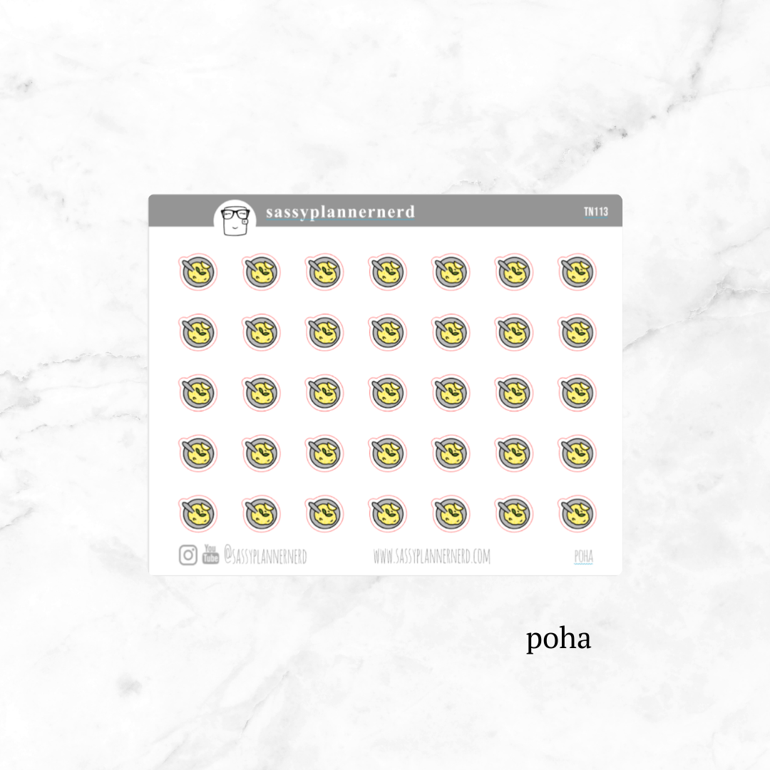 poha | tiny doodle stickers