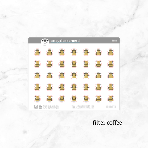 filter coffee | tiny doodle stickers