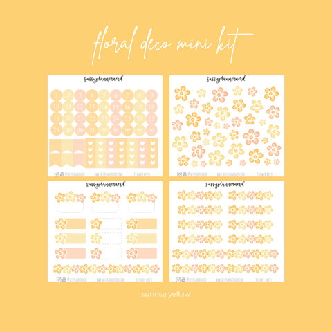 sunrise yellow | flowers mini kit