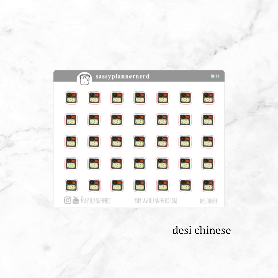 desi chinese | tiny doodle stickers