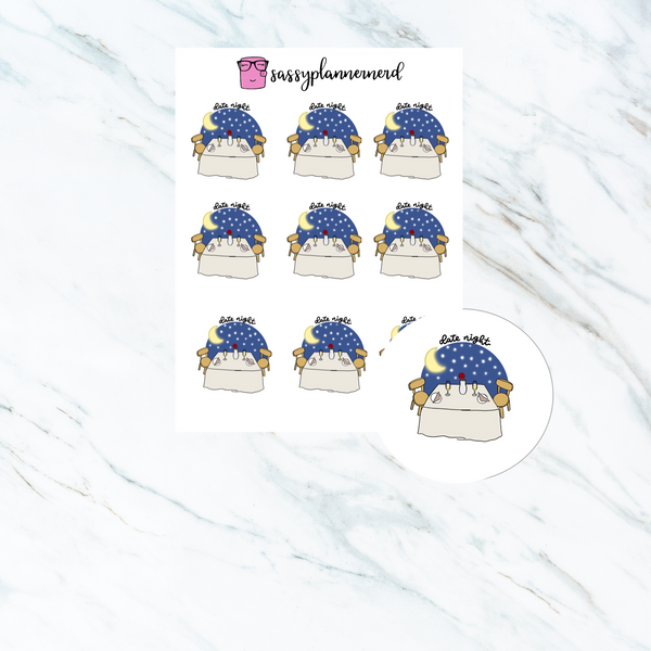 Date night | Doodle Stickers