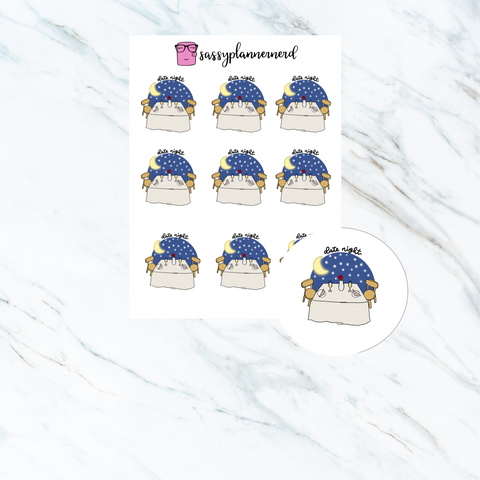 Date night | Doodle Stickers