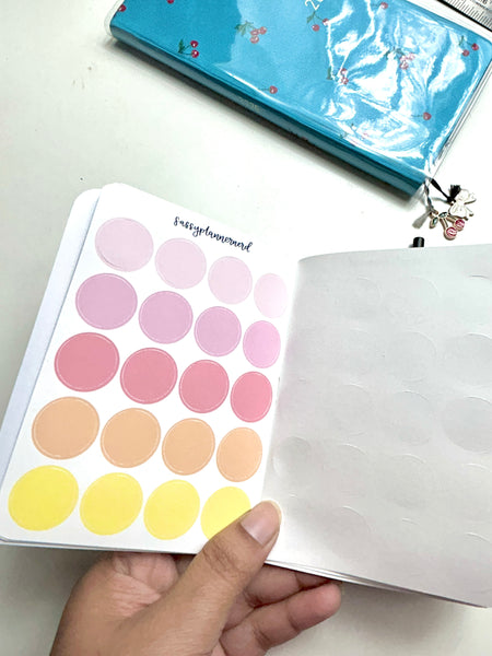 Pastel Rainbow Sticker Book (All 8 Sticker sheets) // Functional stickers