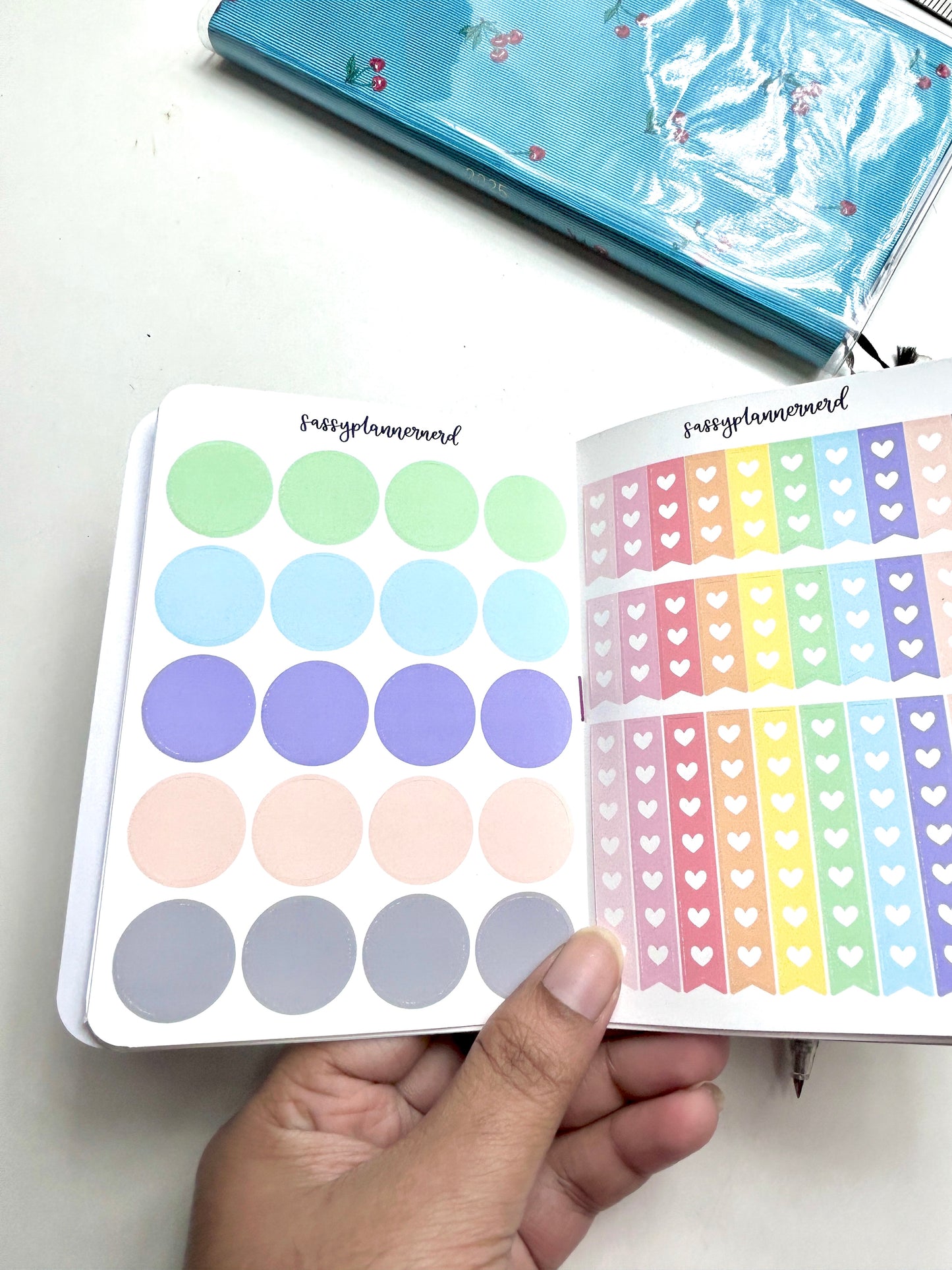 Pastel Rainbow Sticker Book (All 8 Sticker sheets) // Functional stickers