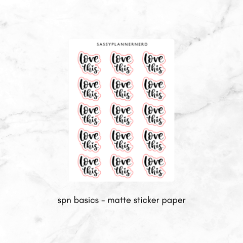 love this | lettering stickers