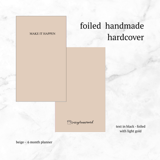 Make It Happen | undated planner - beige