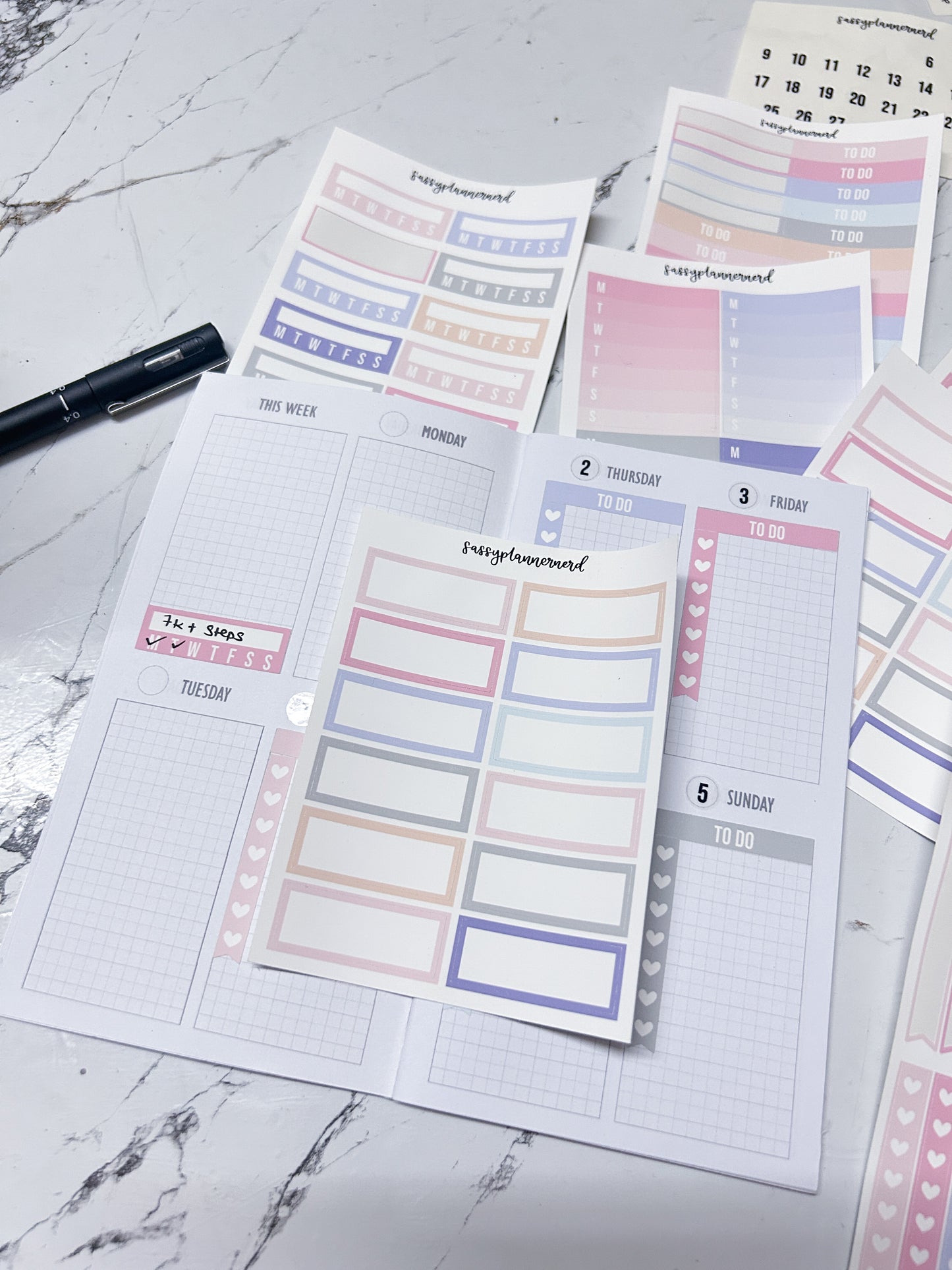 Pastel label stickers // Functional stickers