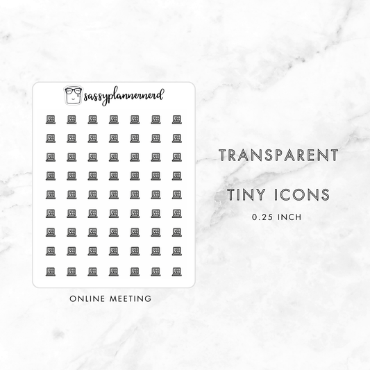 Online meeting  - tiny icons