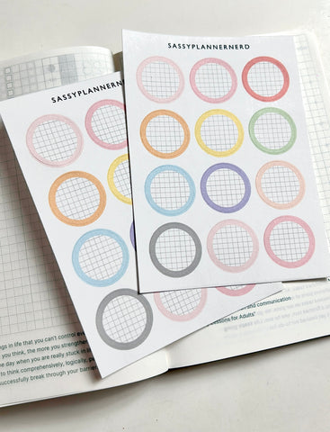 Circle gird stickers | SPN basics