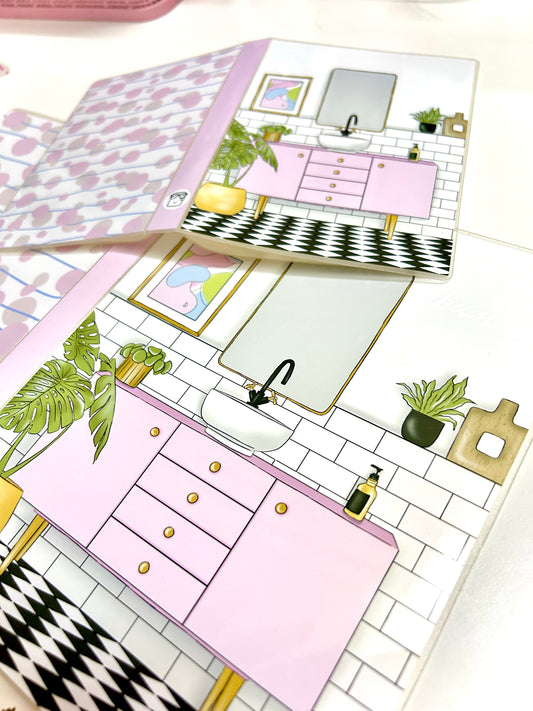 Self care 5 by 7 // Sticker Album  // Sticker storage