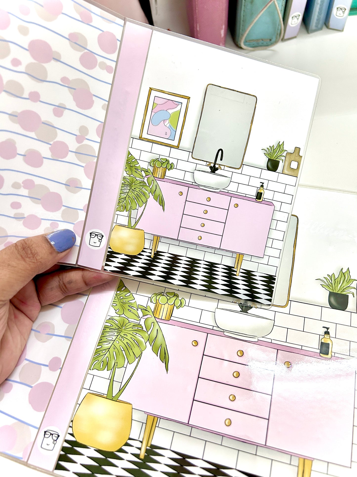 Self care Mini Album // Sticker Album  // 3.5 by 5 inch