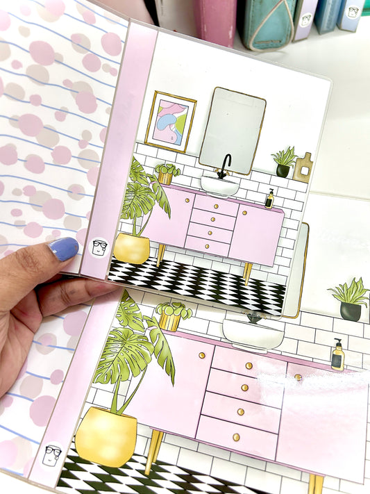 Self care Mini Album // Sticker Album  // 3.5 by 5 inch