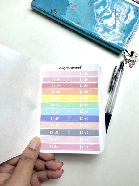 Pastel Rainbow Sticker Book (All 8 Sticker sheets) // Functional stickers