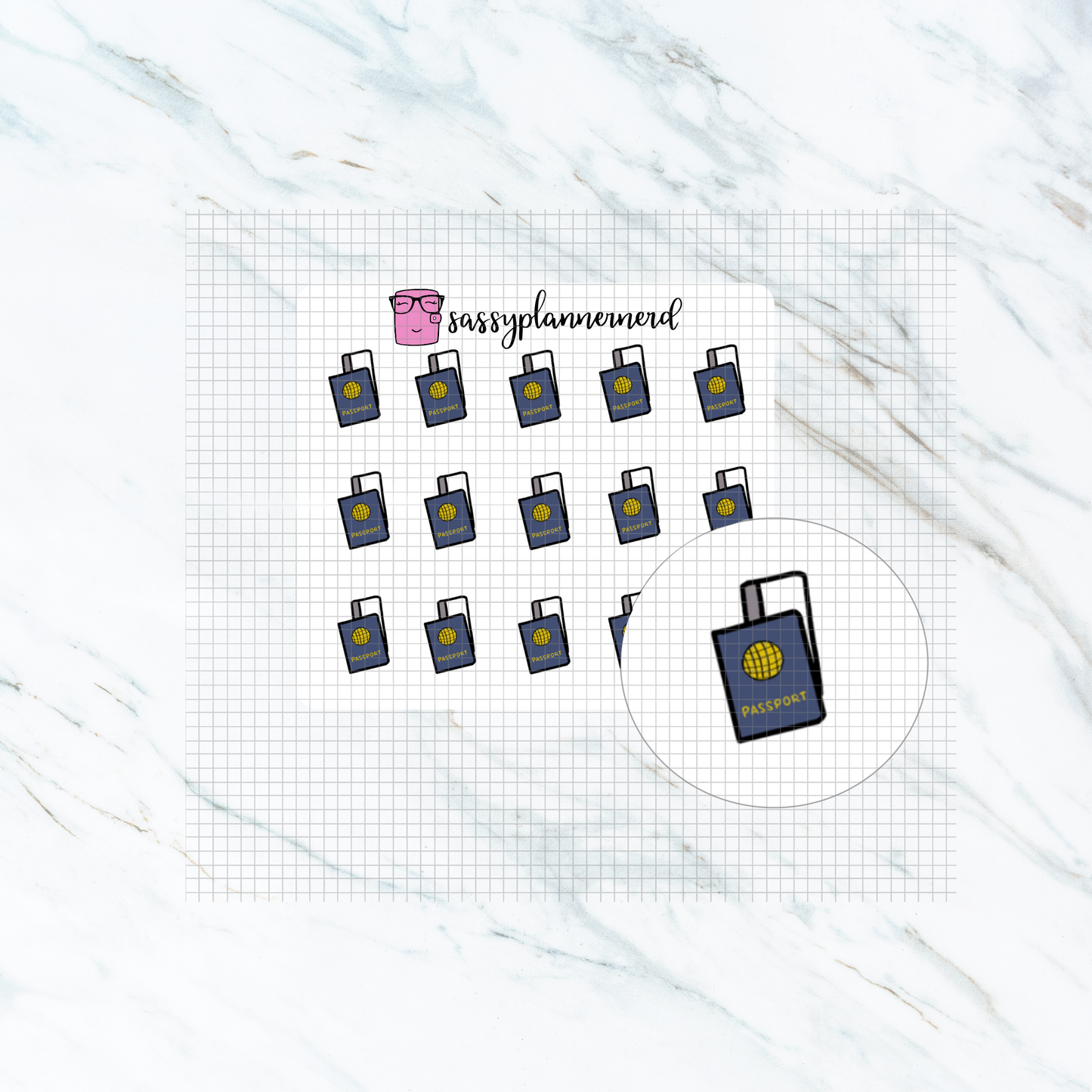 Passport | doodle stickers