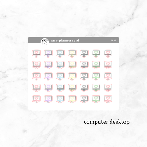 Computer desktop | tiny doodle stickers