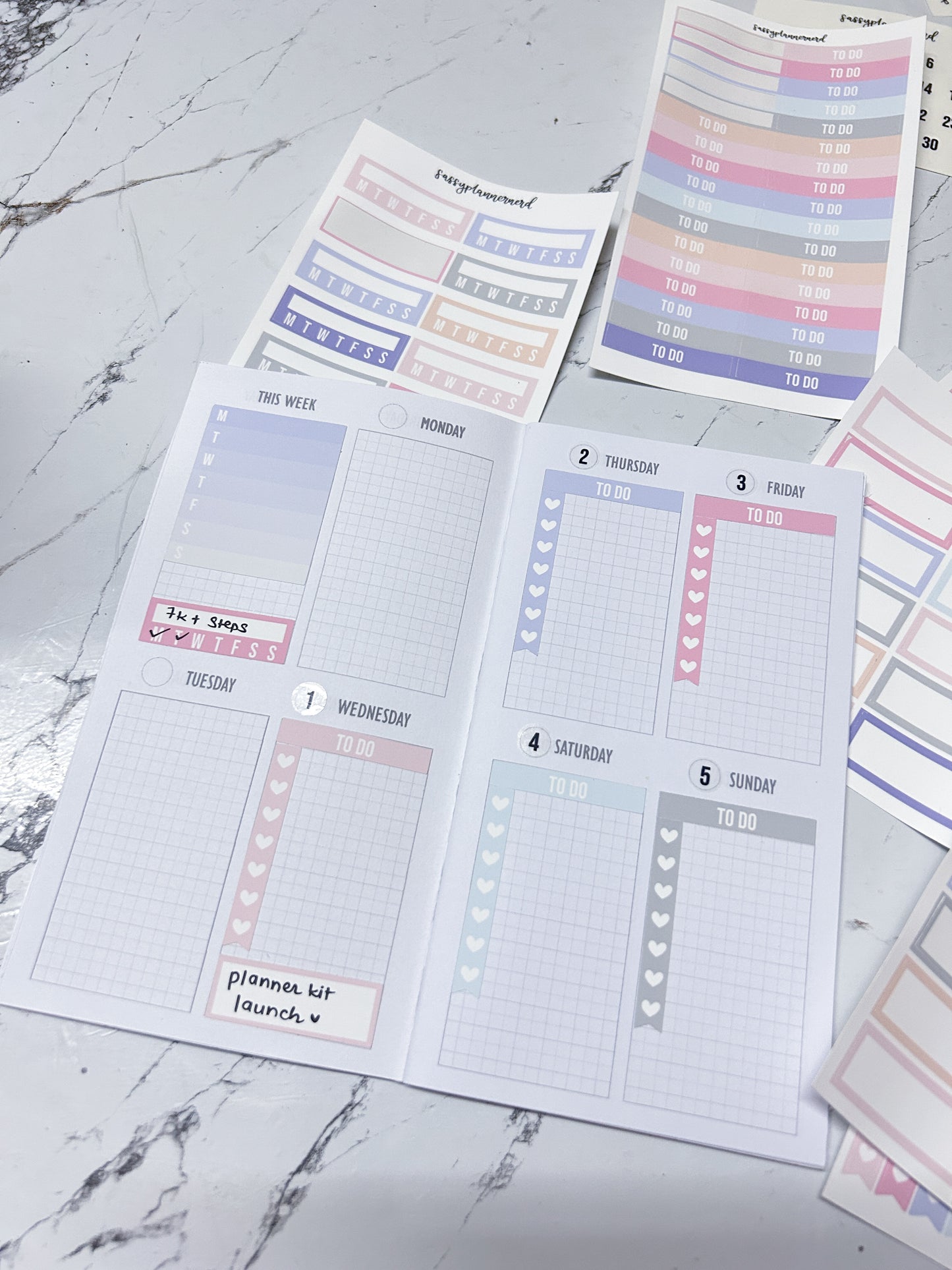 Pastel label stickers // Functional stickers