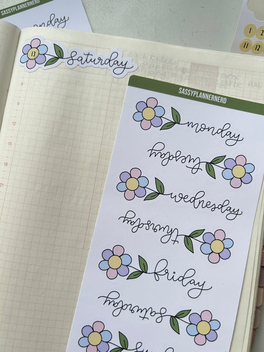 Flower datecovers - only