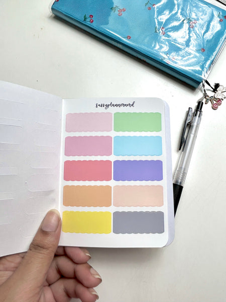 Pastel Rainbow Sticker Book (All 8 Sticker sheets) // Functional stickers