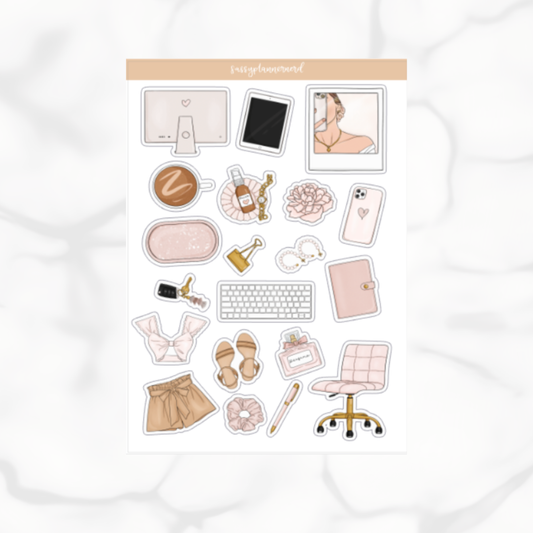 Blush Office | deco stickers