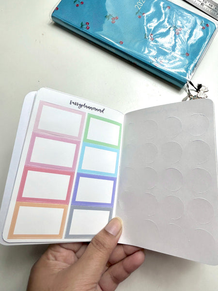 Pastel Rainbow Sticker Book (All 8 Sticker sheets) // Functional stickers