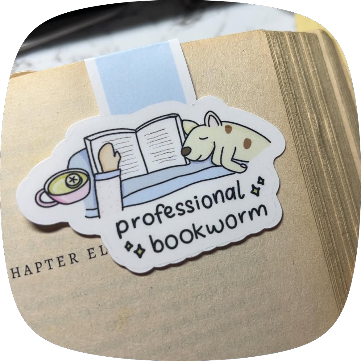 Professional Bookworm | magnetic bookmark