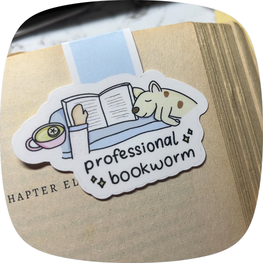 Professional Bookworm | magnetic bookmark