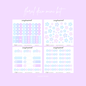 pastel blues | flowers mini kit