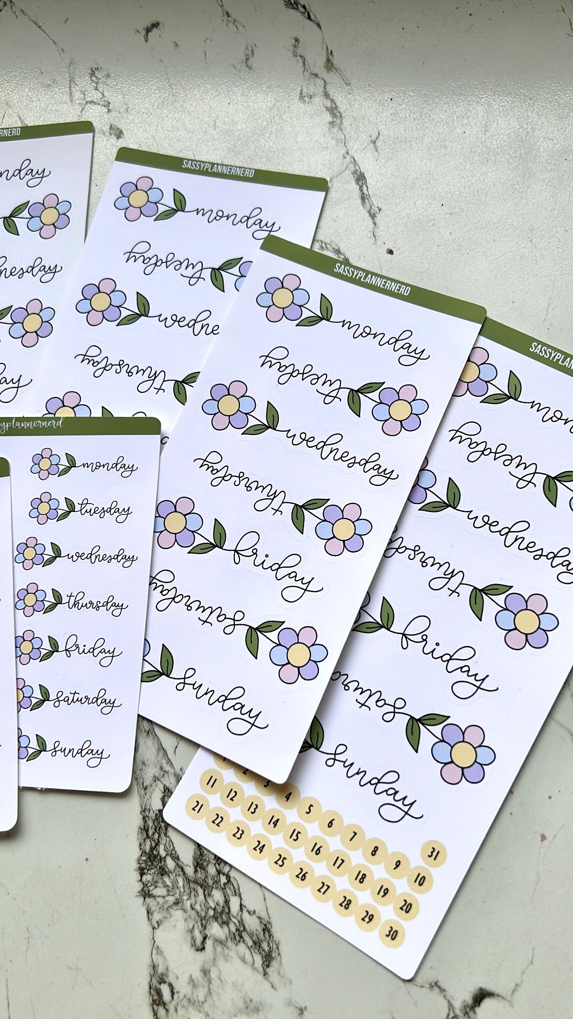 Flower datecovers - only