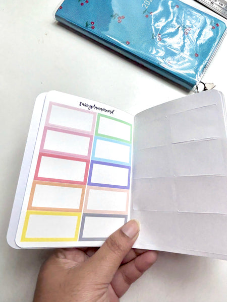 Pastel Rainbow Sticker Book (All 8 Sticker sheets) // Functional stickers