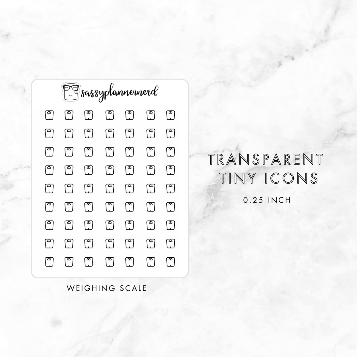 Weighing scale - tiny icons