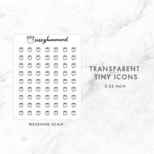 Weighing scale - tiny icons