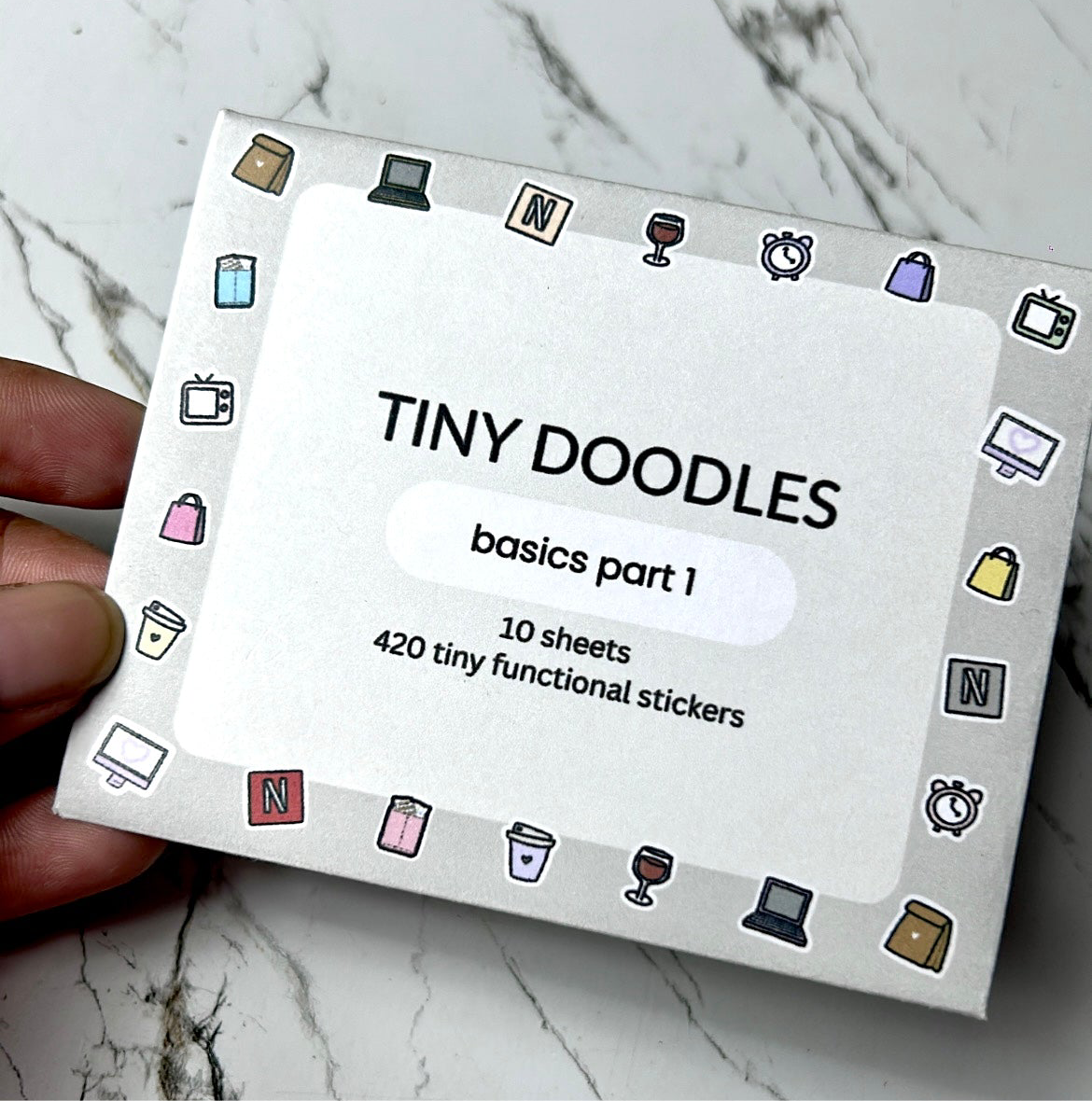 All 10 sheets | tiny doodle stickers