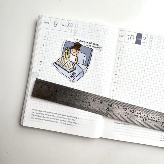 Reading girl // Laptop stickers // Vinyl Stickers